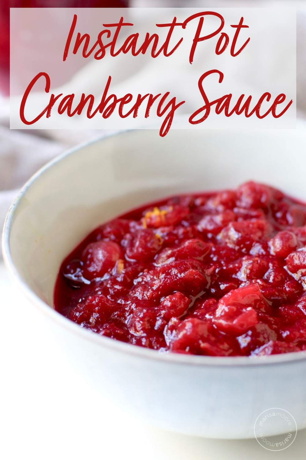 Orange Cranberry Sauce in a bowl