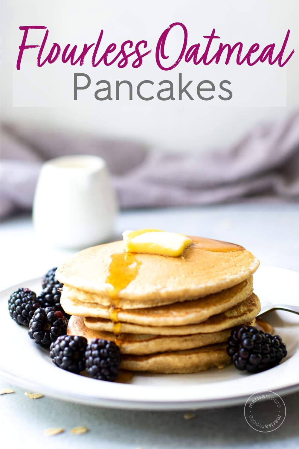 Flourless Oatmeal Pancakes