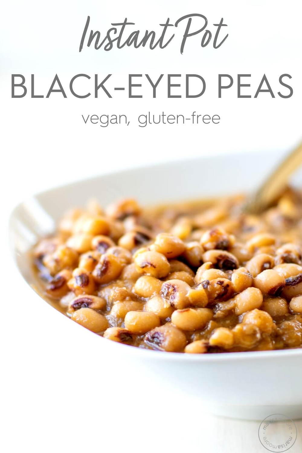 Vegan Black-Eyed Peas Instant Pot + Stovetop Option - Marisa Moore ...