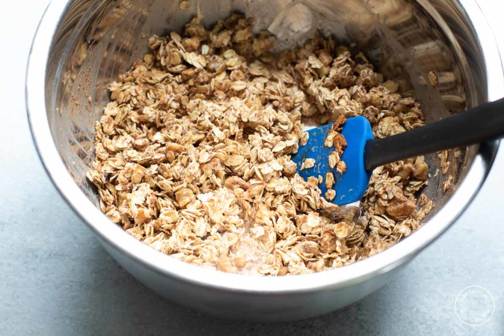 Oat bar mix in a bowl