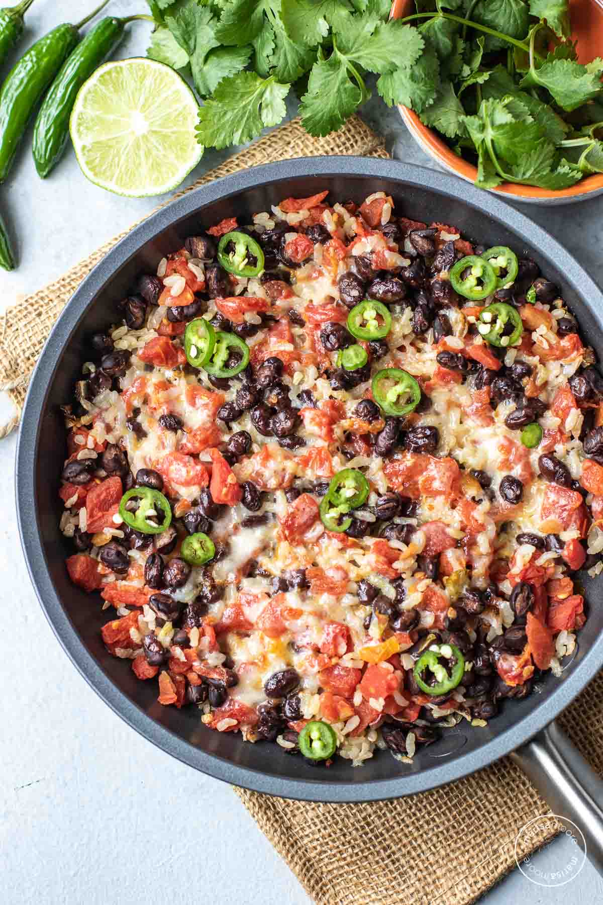 Easy Black Bean and Rice Skillet