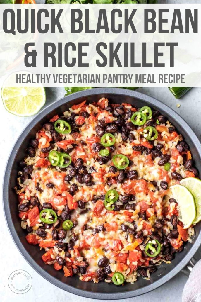 One-Pot Black Bean and Rice Skillet