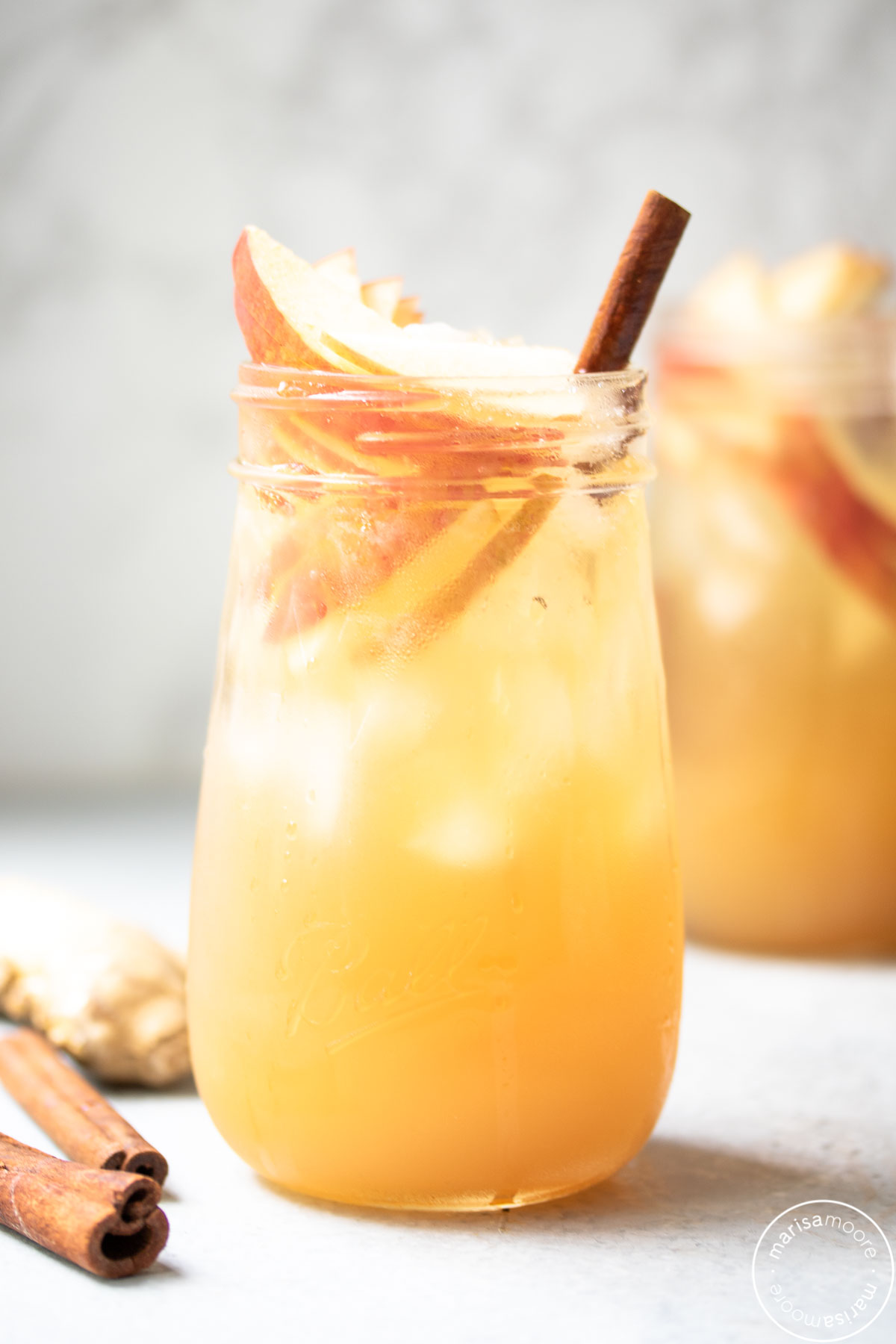 Sparkling Apple Ginger Mocktail - Marisa Moore Nutrition