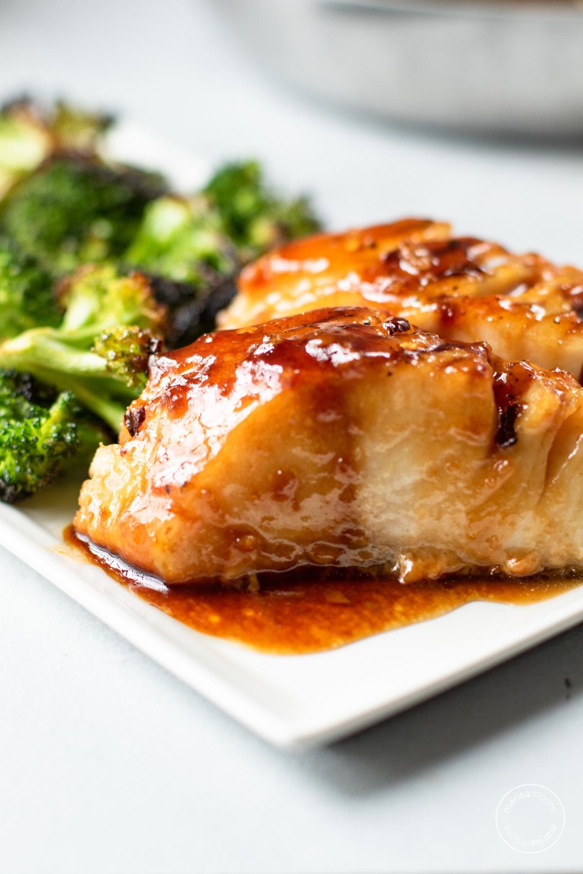 Honey Garlic Black Cod With Broccoli