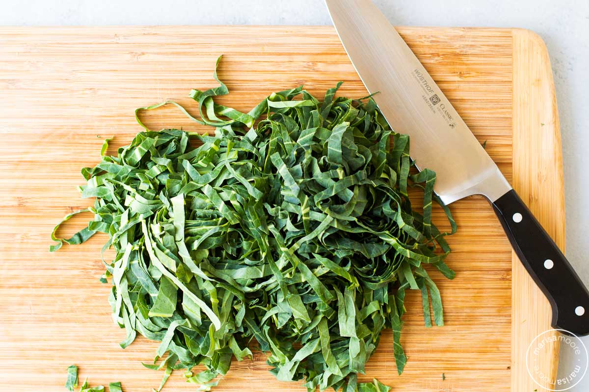 How to Cut Collard Greens - Marisa Moore Nutrition