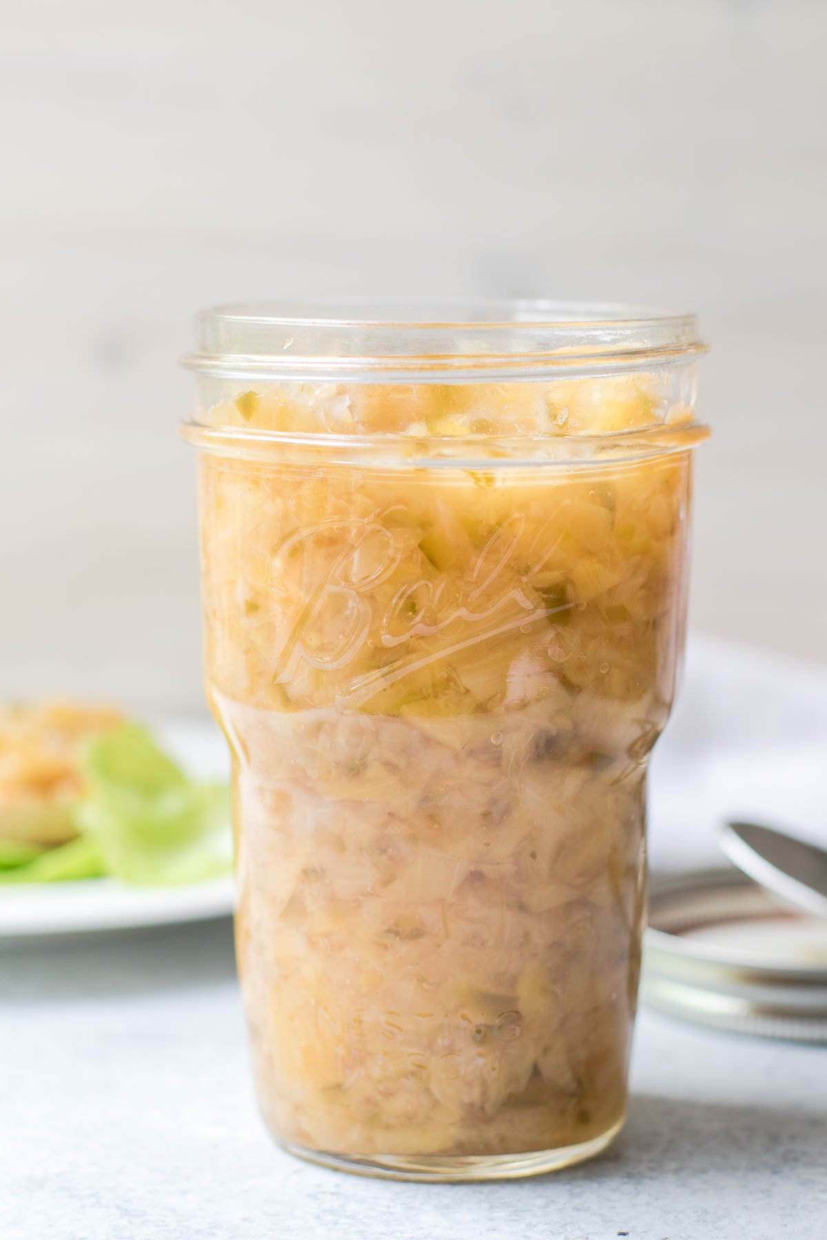 Pineapple Relish in a jar