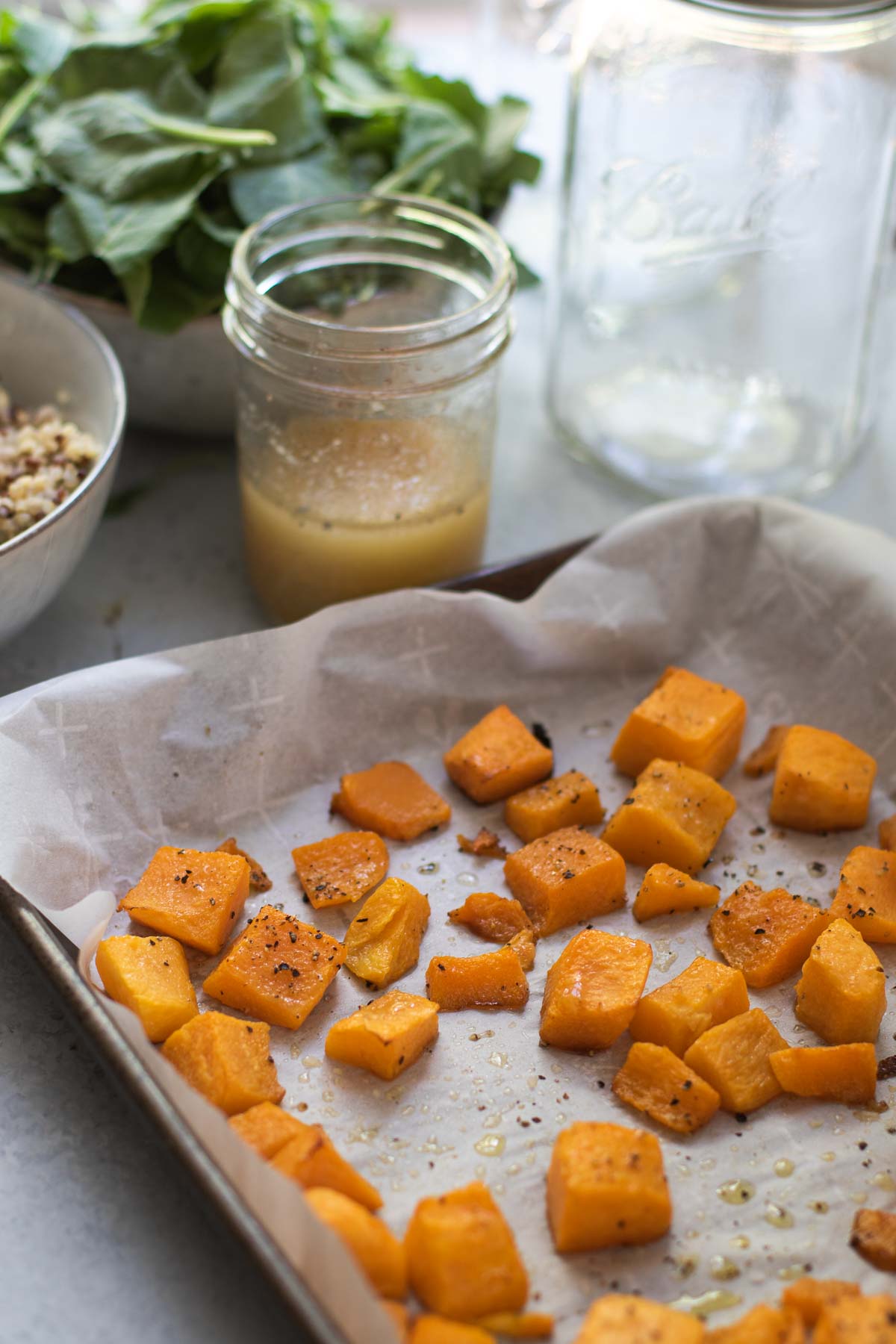 Autumn Harvest Mason Jar Salads, Recipe