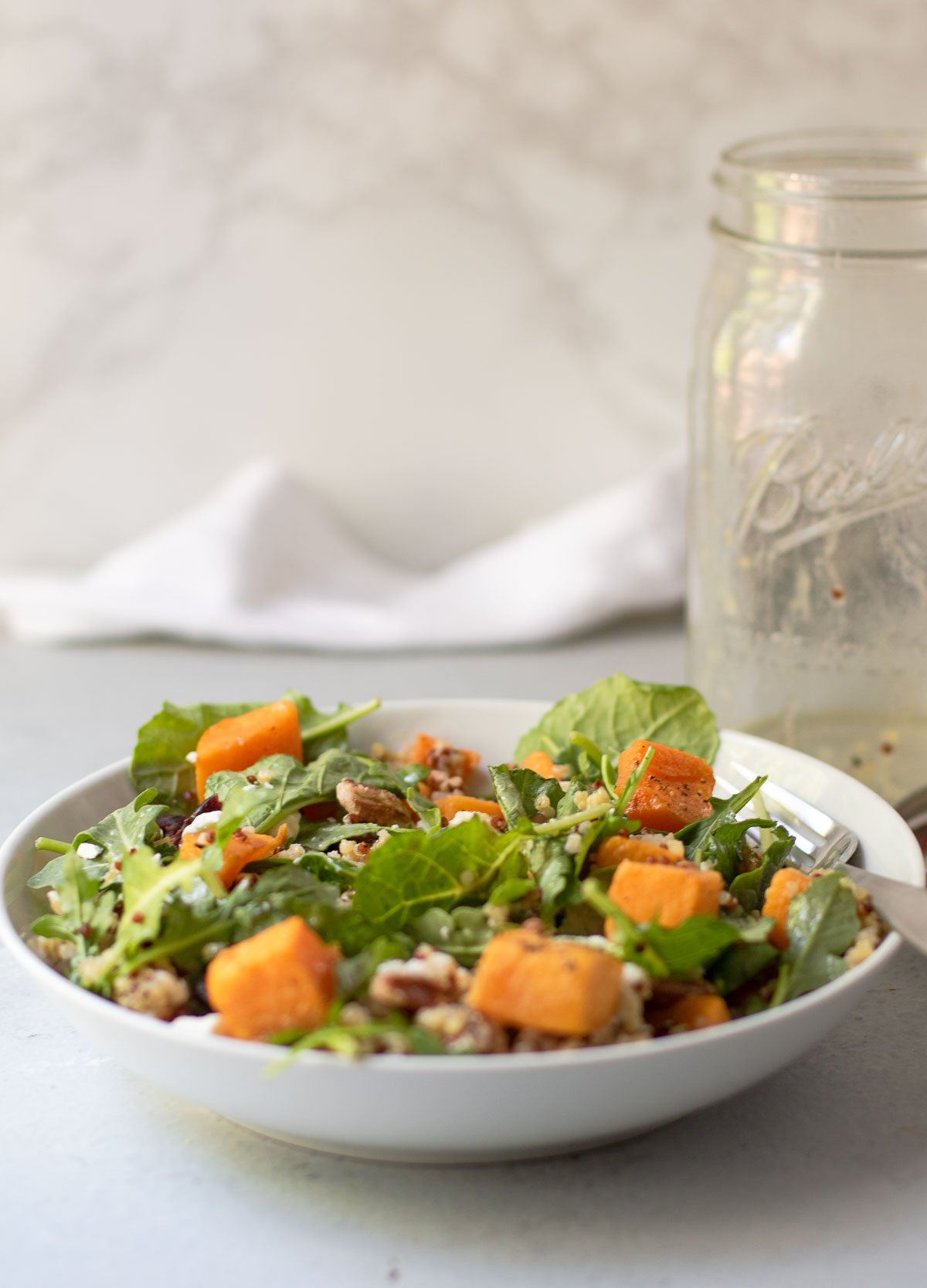 Butternut Squash and Quinoa Mason Jar Salad Recipe