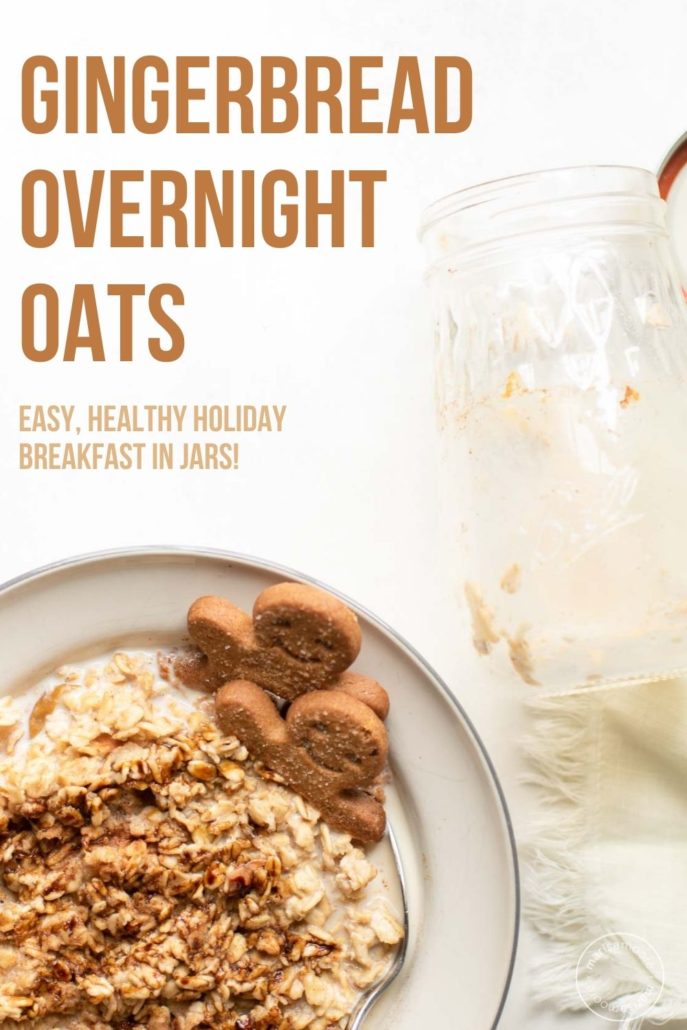 Gingerbread Overnight Oats Jars - Marisa Moore Nutrition